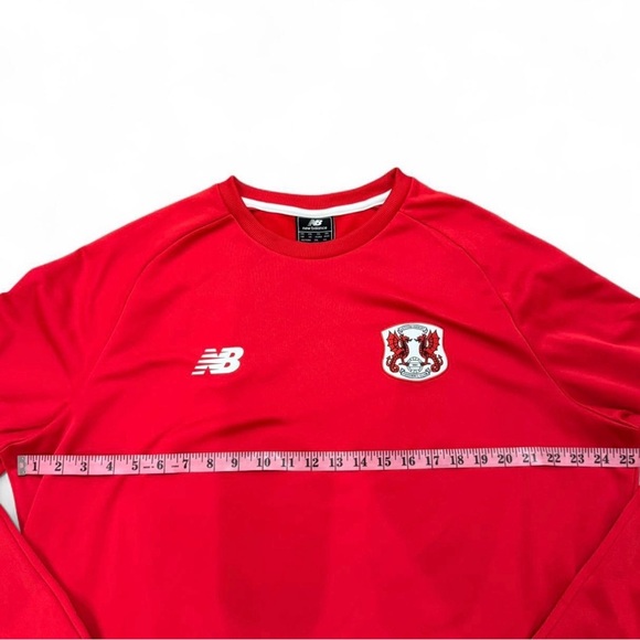 New Balance Red Long Sleeve sweatshirt leyton orient men’s xxl - Picture 2 of 5